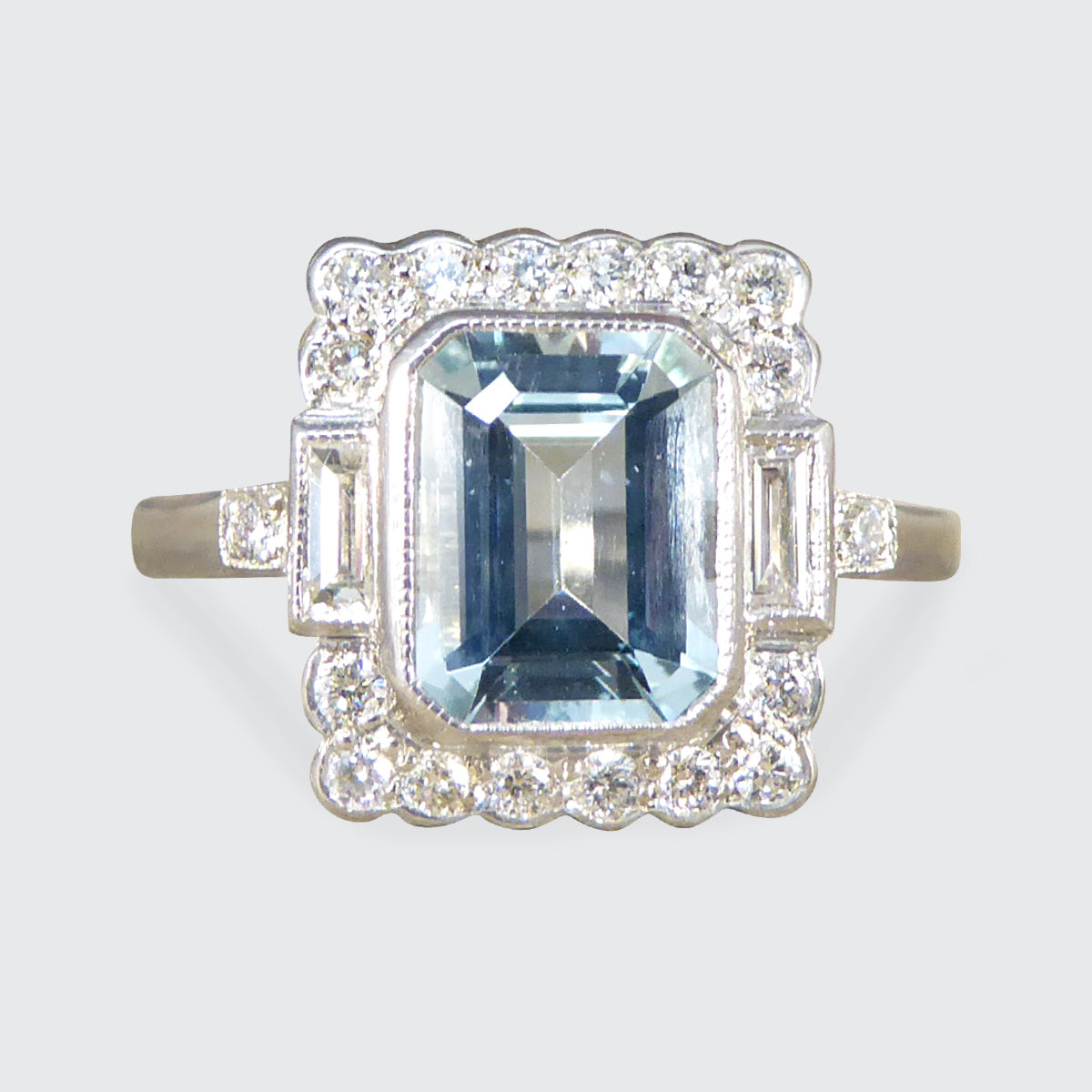 Statement on sale aquamarine rings