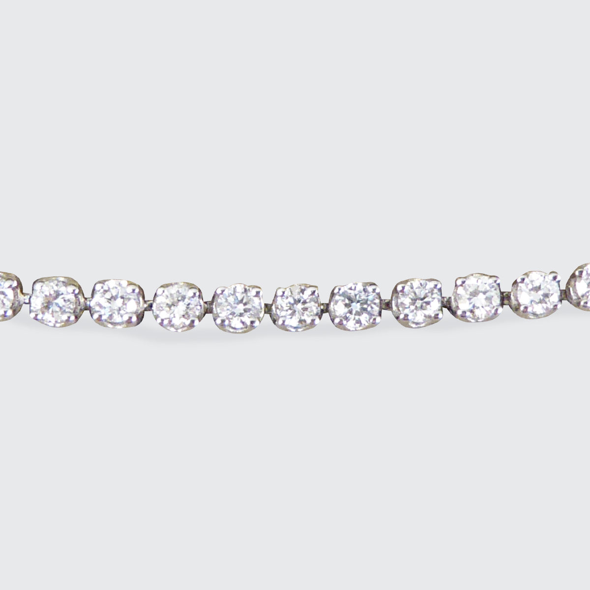 Brilliant Cut Diamond 3.00ct Flexi-link Tennis Bracelet in 18ct White Gold