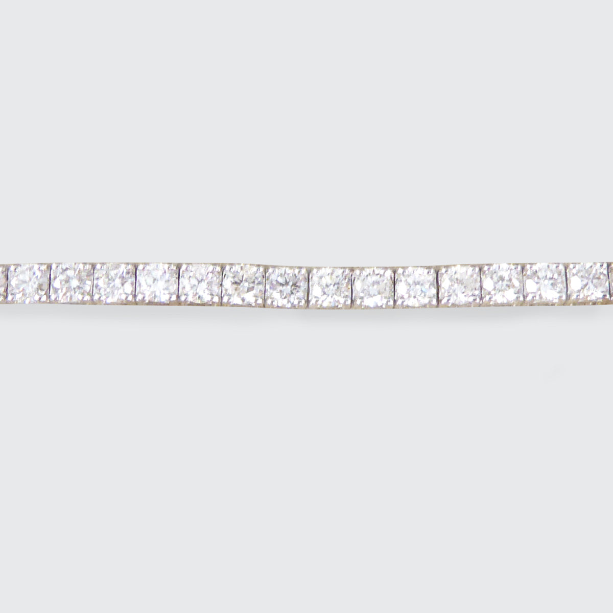 4.13ct Diamond Box Set Tennis Bracelet in 18ct White Gold