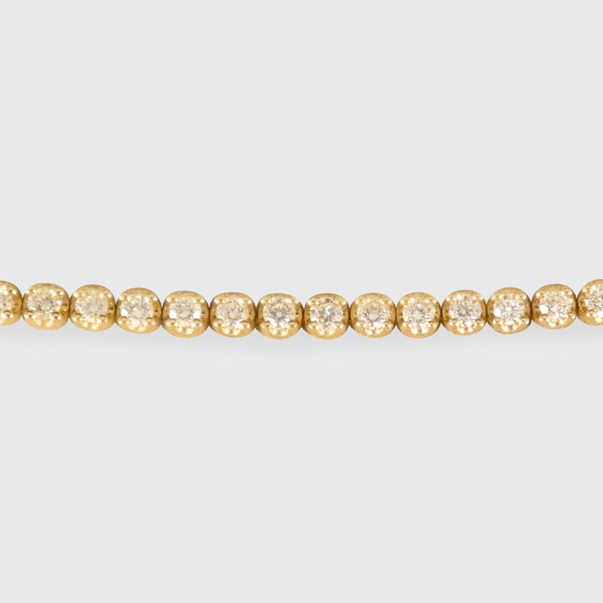 2.17ct Diamond Four Claw Set Tennis Bracelet in Yellow Gold, the perfect gift for gold lovers.