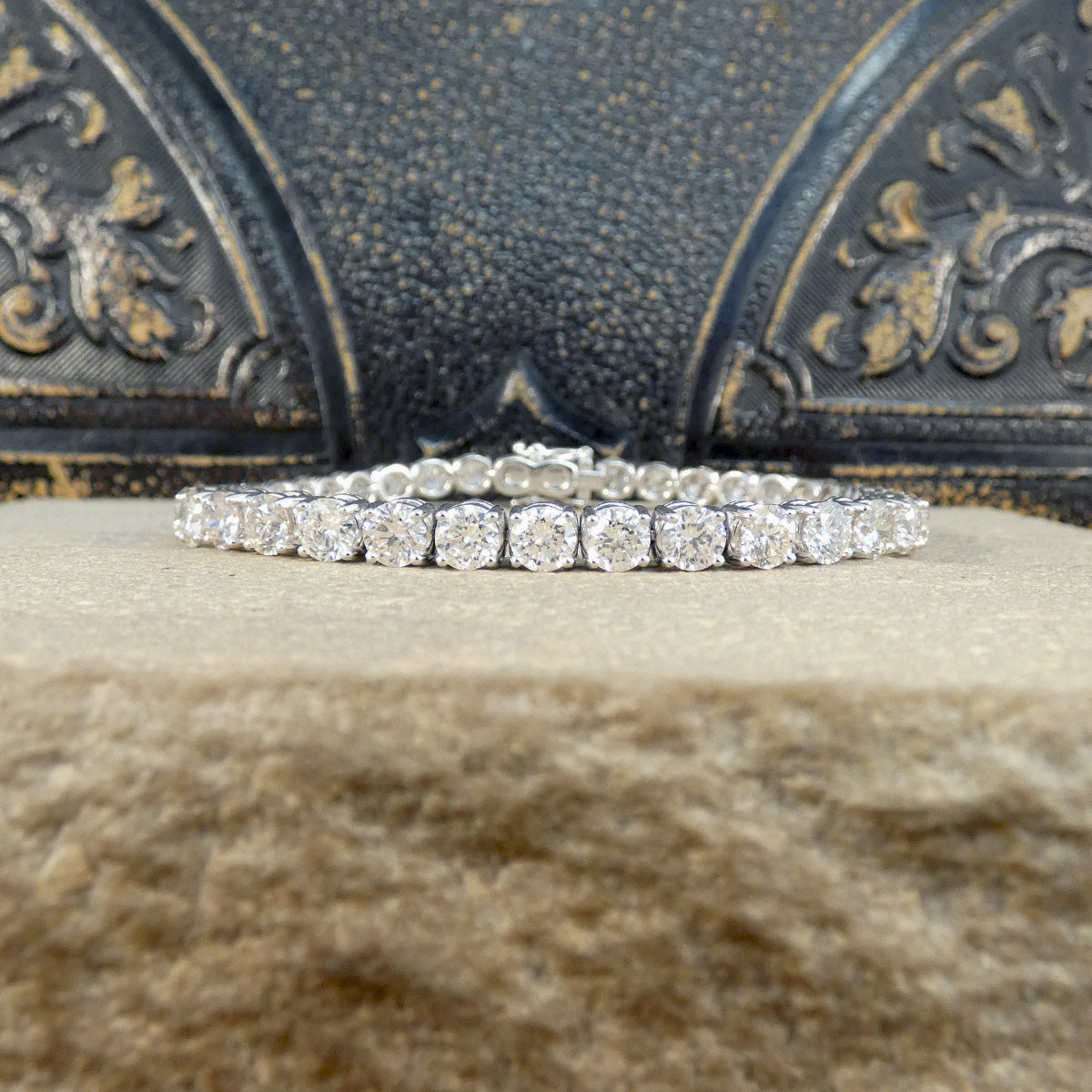 Classic 12.31ct Diamond Tennis Bracelet in 18ct White Gold