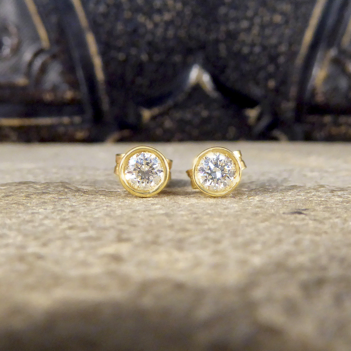 18ct Yellow Gold Earring Diamond 0.93ct - £2200.00.00 (SKU:28545)