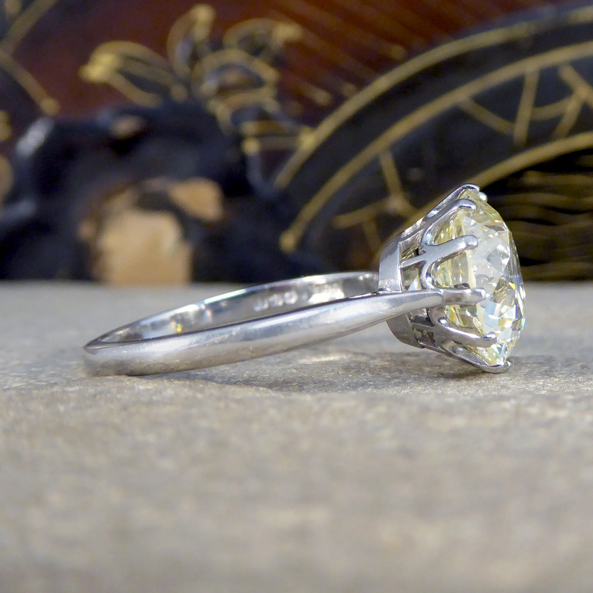 4.70ct Brilliant Cut Diamond Solitaire Ring in Platinum