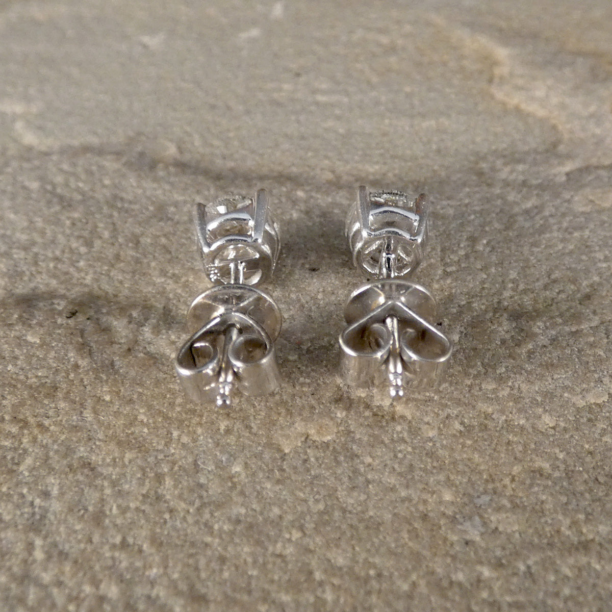 Diamond Pie Set Illusion Cluster Earrings in 18ct White Gold