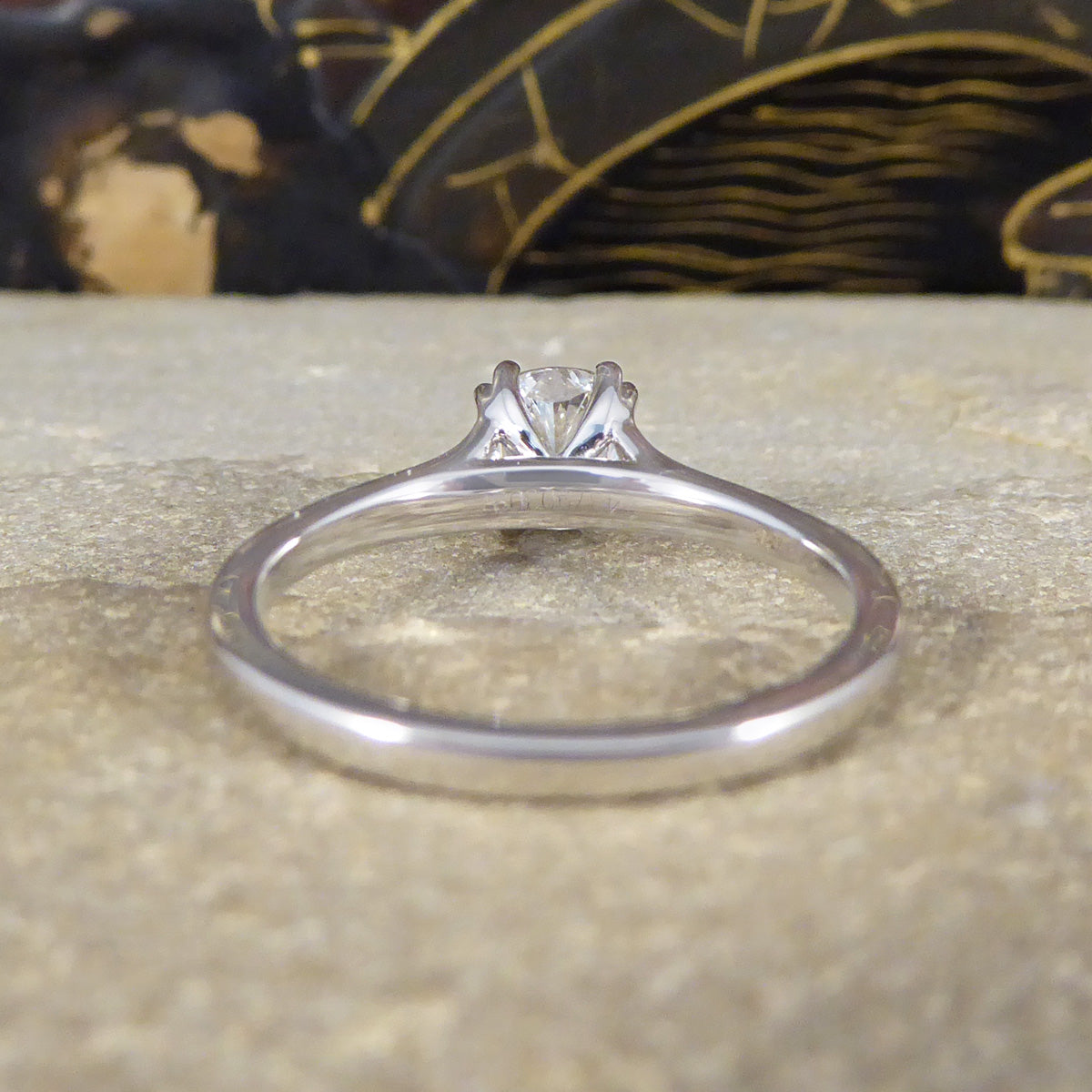 1.00ct Cushion Modified Brilliant Cut Diamond Solitaire Engagement Ring in 18ct White Gold