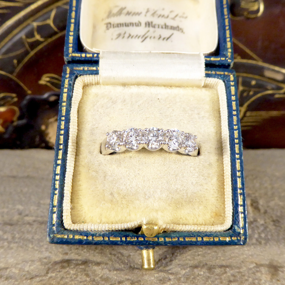 Eternity Style 1.00ct Brilliant Cut Diamond Five Stone Ring in Platinum