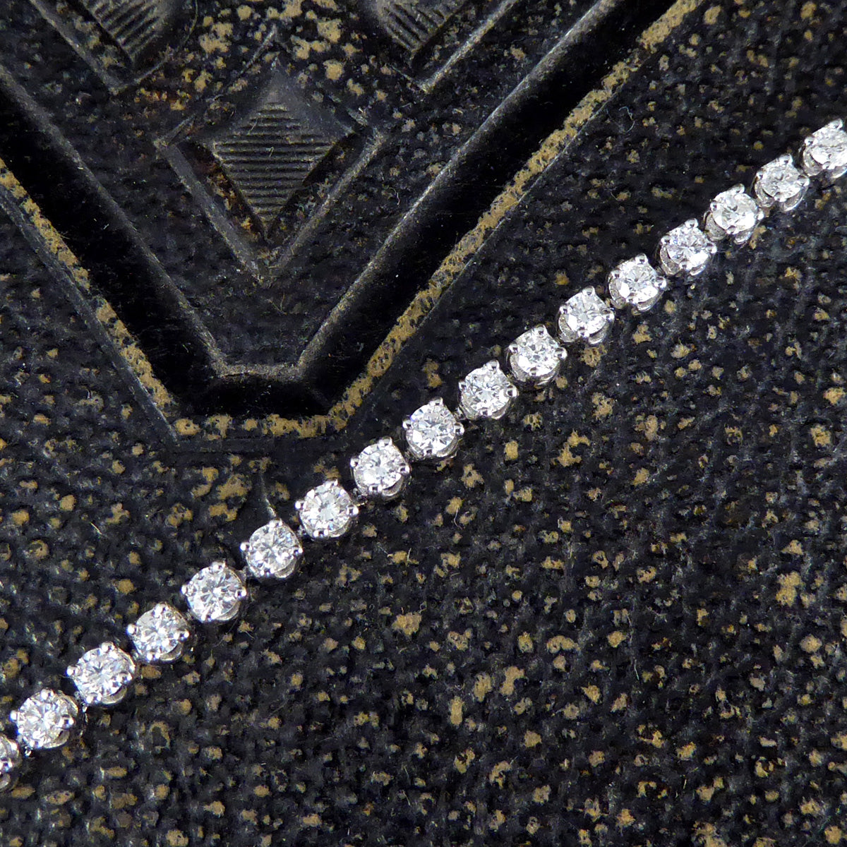 Brilliant Cut Diamond 3.00ct Flexi-link Tennis Bracelet in 18ct White Gold