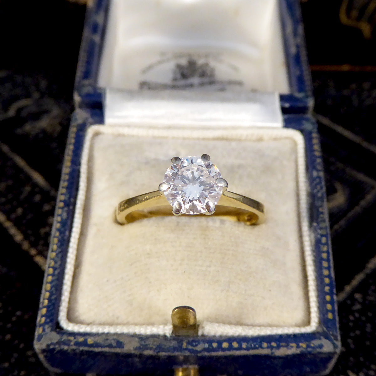 1.15ct Diamond Solitaire Engagement Ring in 18ct Yellow Gold