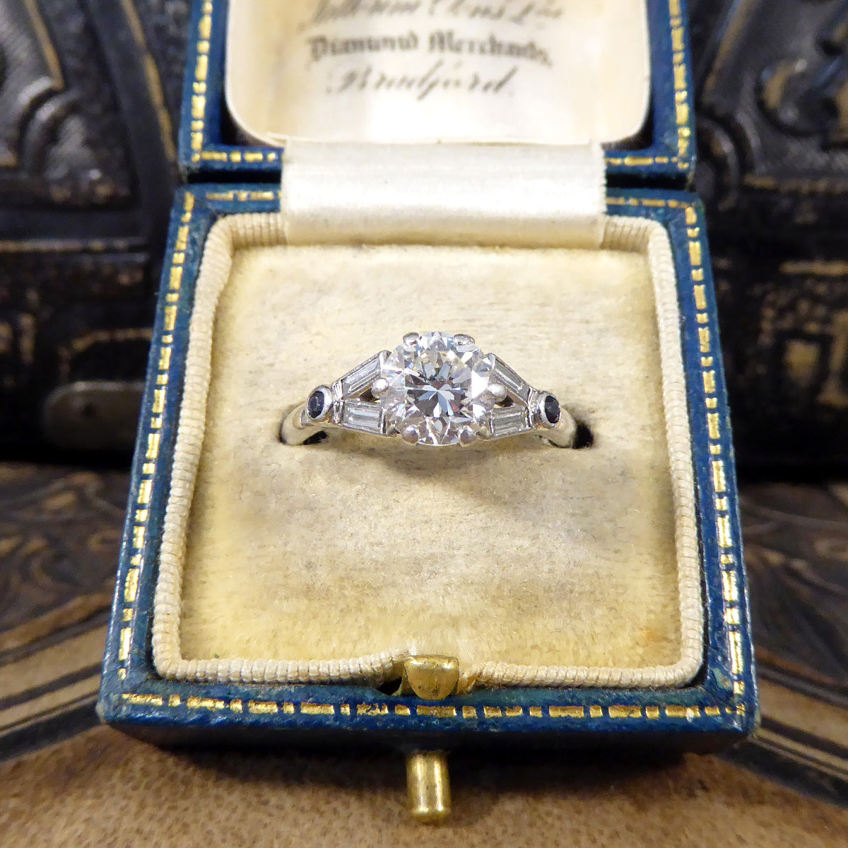 Art deco solitaire hot sale diamond ring