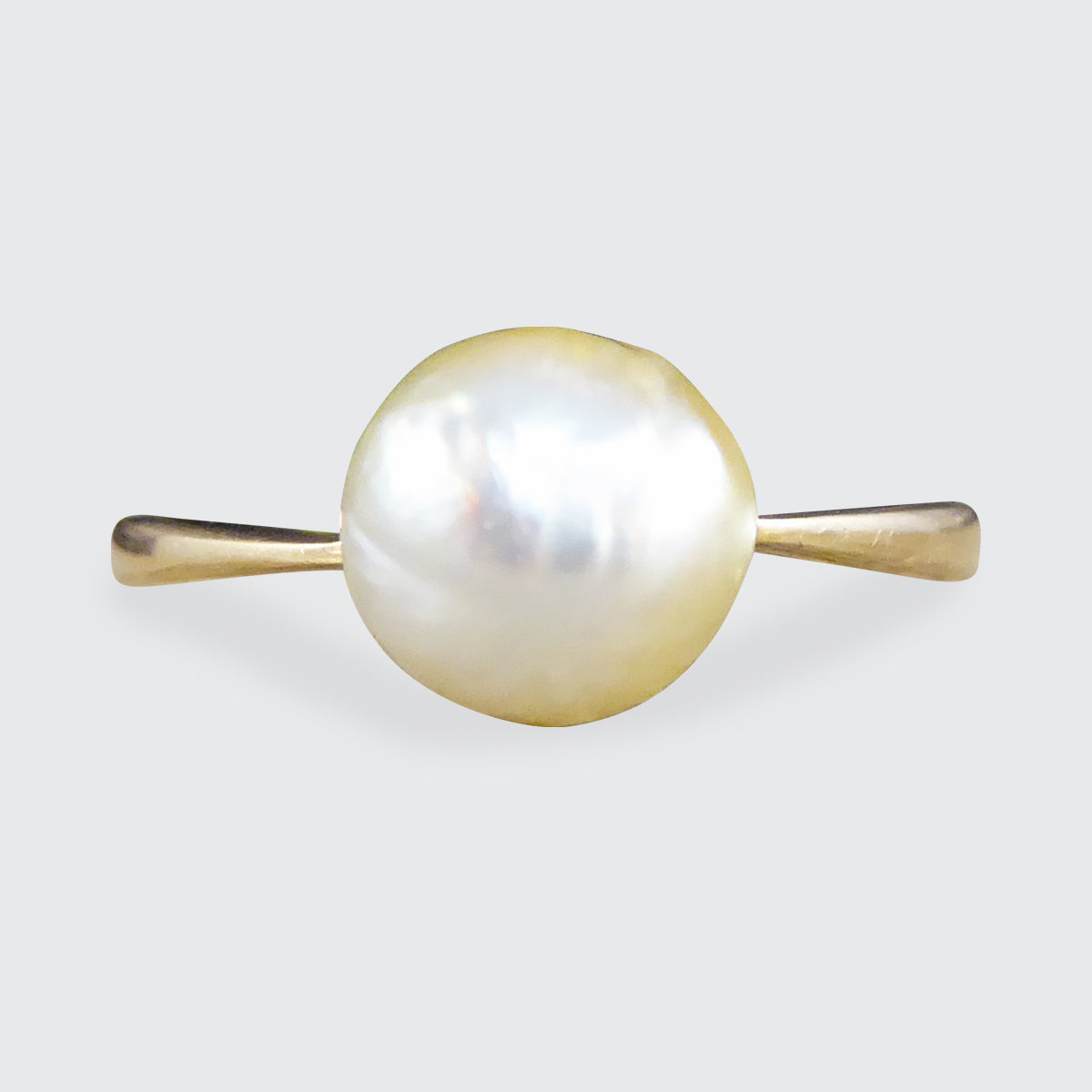 ON HOLD Edwardian Natural Pearl Ring crafted in 18ct Yellow Gold