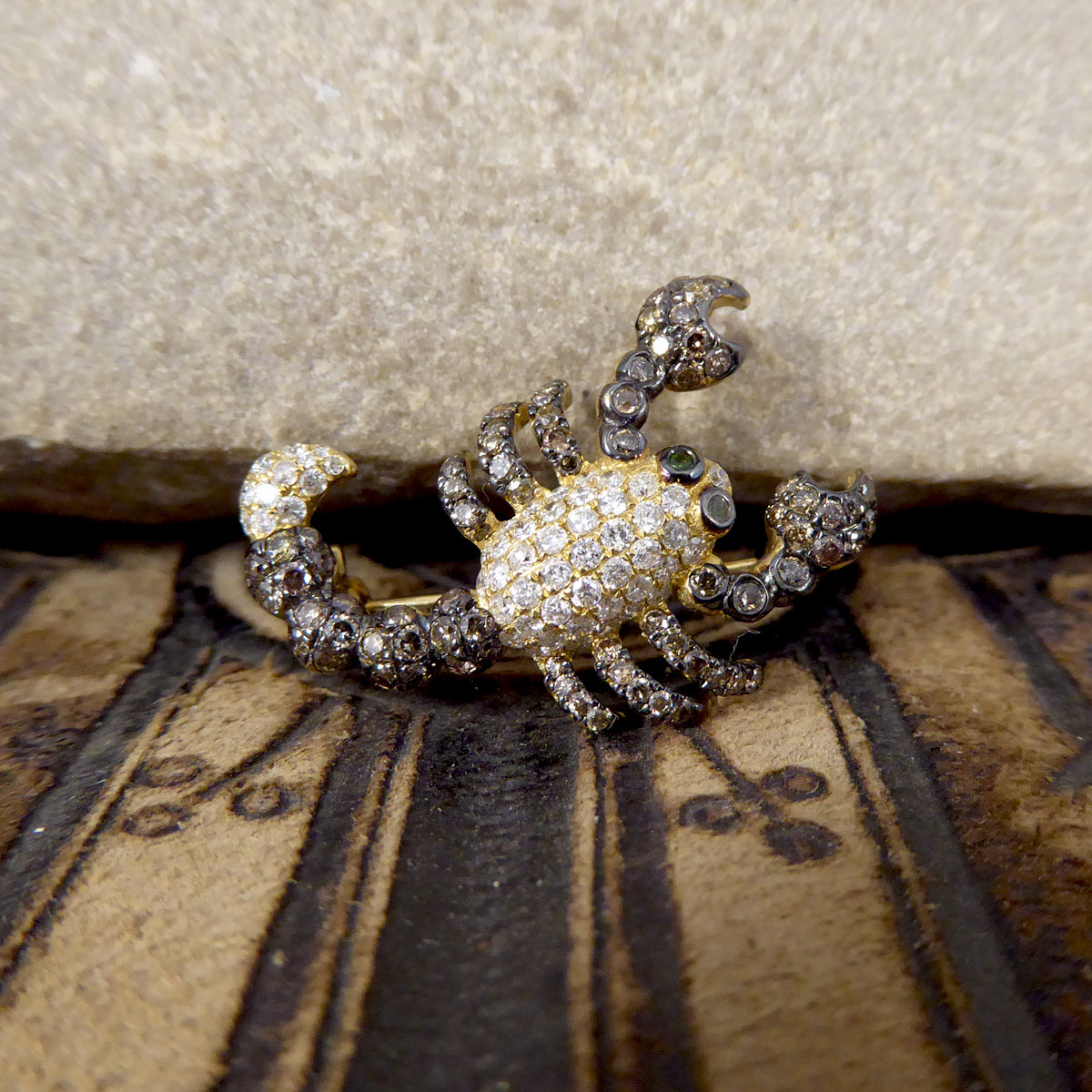 Diamond deals scorpion pendant