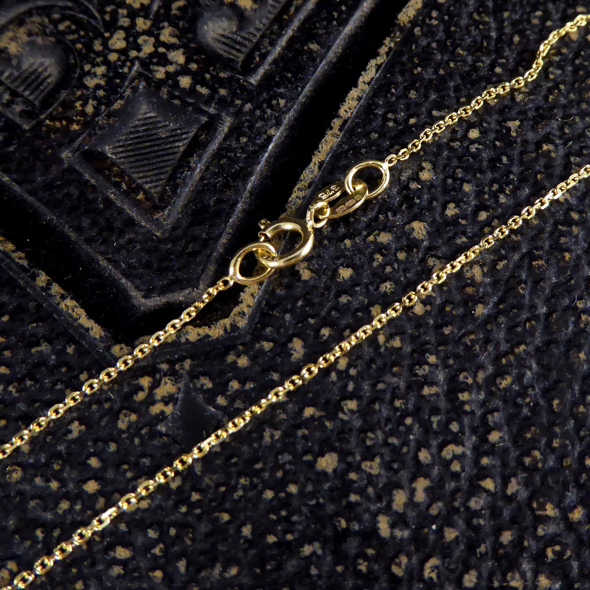 Diamond Set A Initial Pendant in 18ct Yellow Gold on a Yellow Gold Necklace Chain