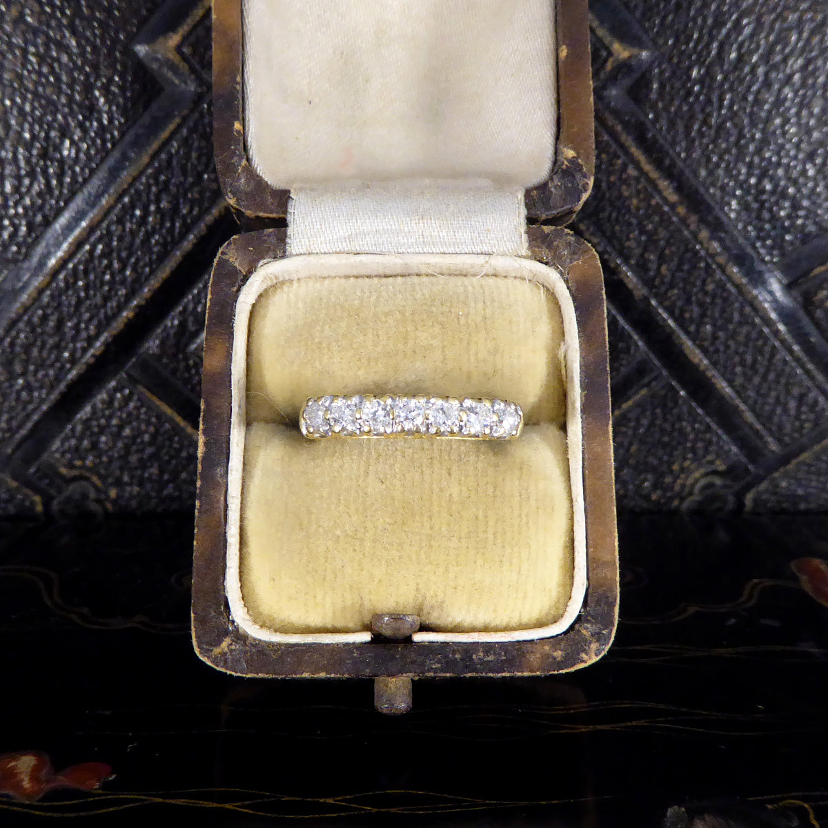 Brilliant Cut Seven Stone Diamond Millennium Ring in 18ct Yellow Gold